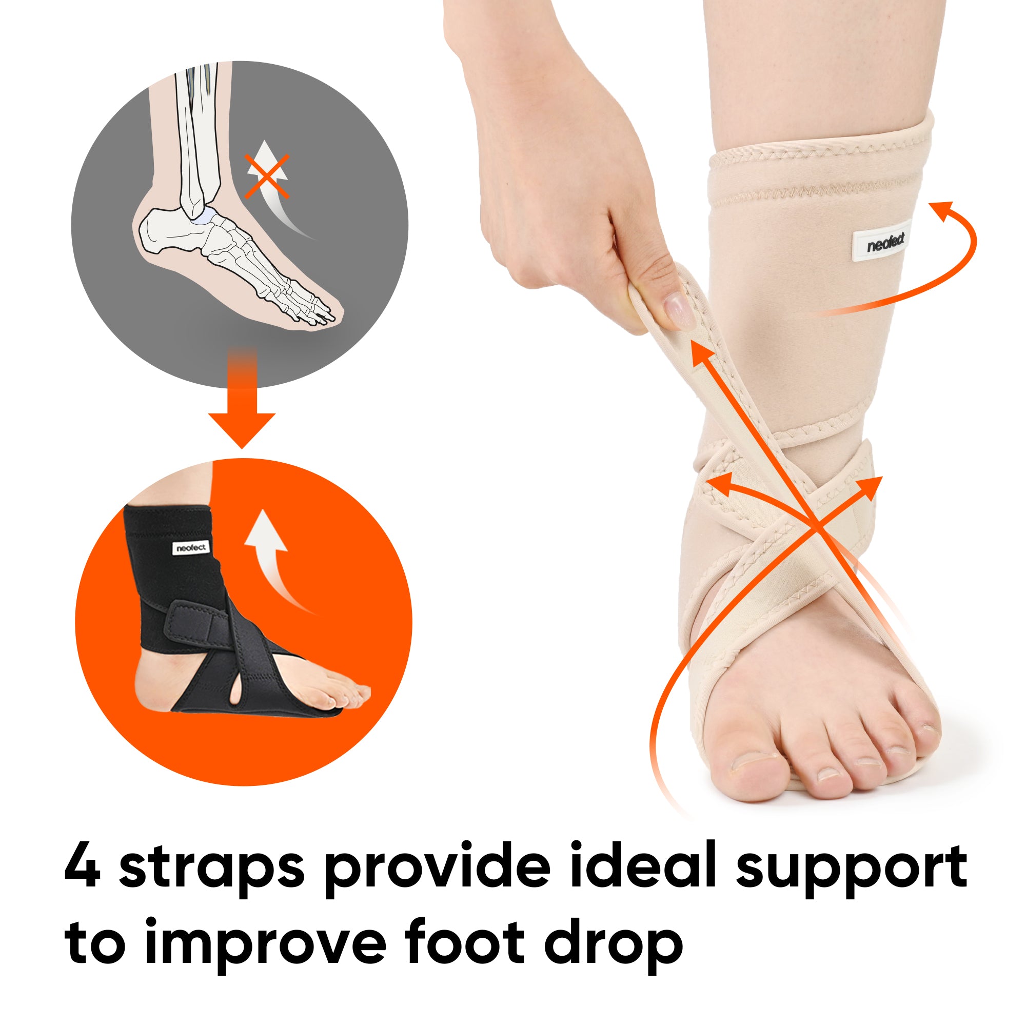 Neofect Drop Foot Brace (Beige)